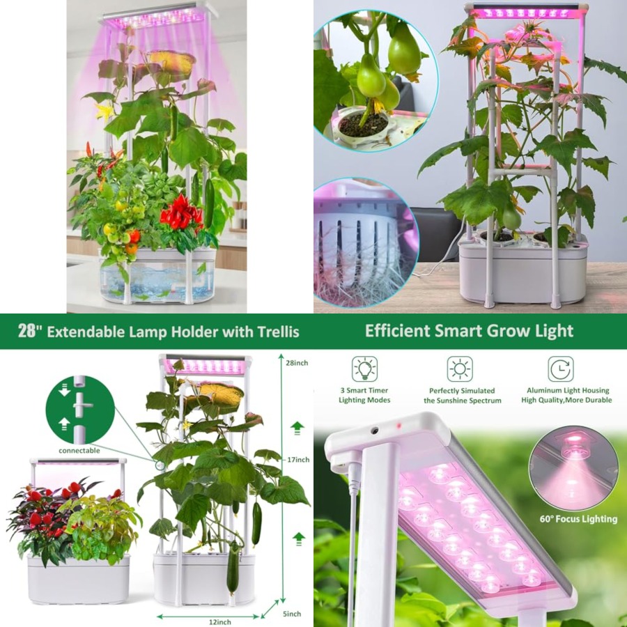 Smart Garden Is - Hydroponics Growing System kit with Trellis,