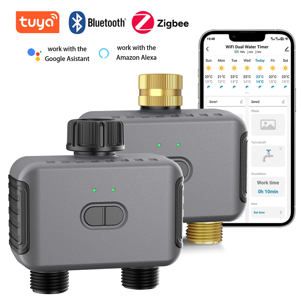 Smart Garden Is - Tuya Smart Dual Water Timer Bluetooth/Zigbee