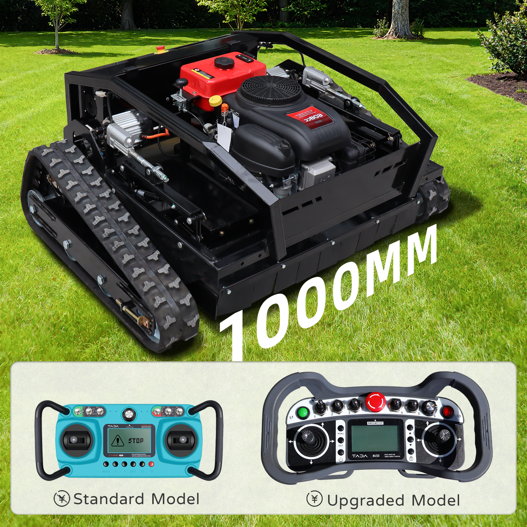 Smart Garden Click And Grow - 1000mm Remote Control Lawnmower - Automatic