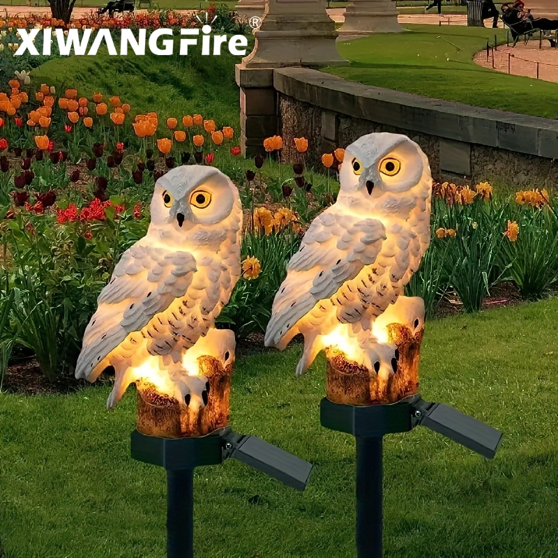 Smart Garden Light Camera - Solar Owl Statue Garden Light LED