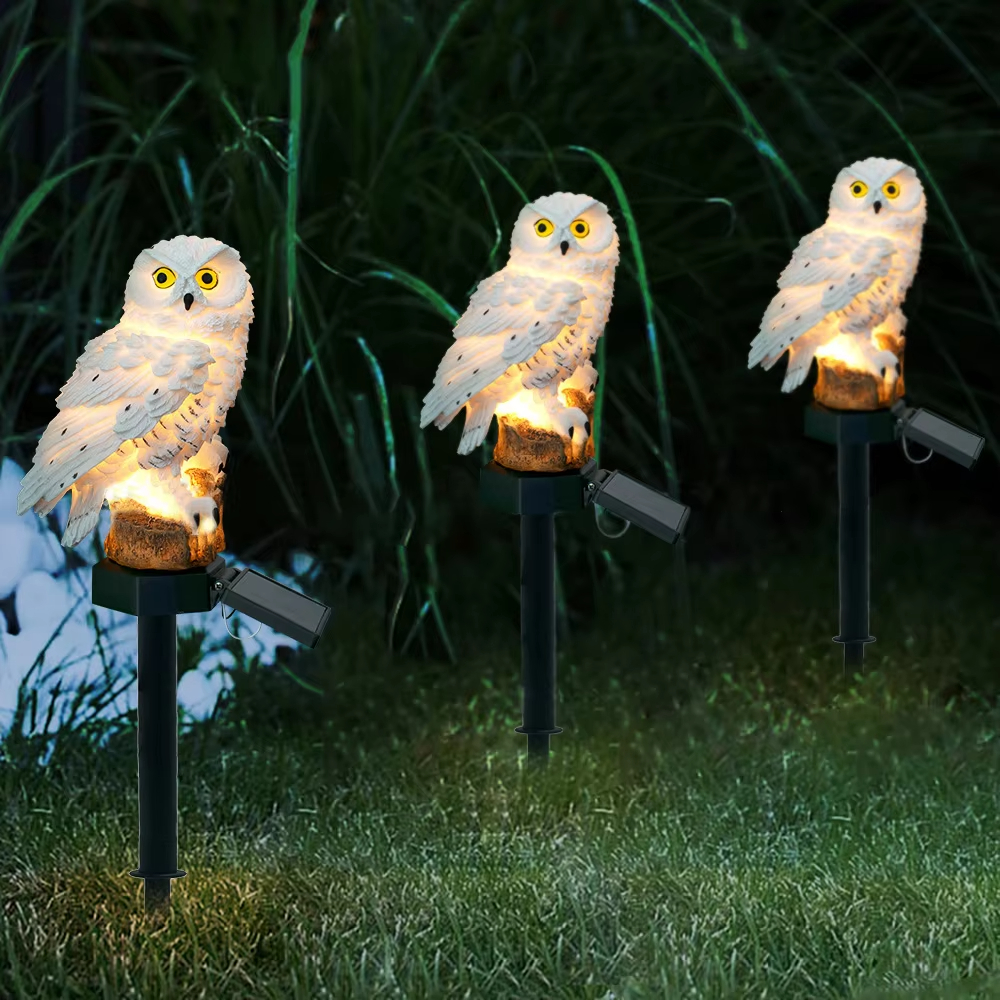 Solar light owl animal sculptu - Smart Garden Light Camera のレビューと価格