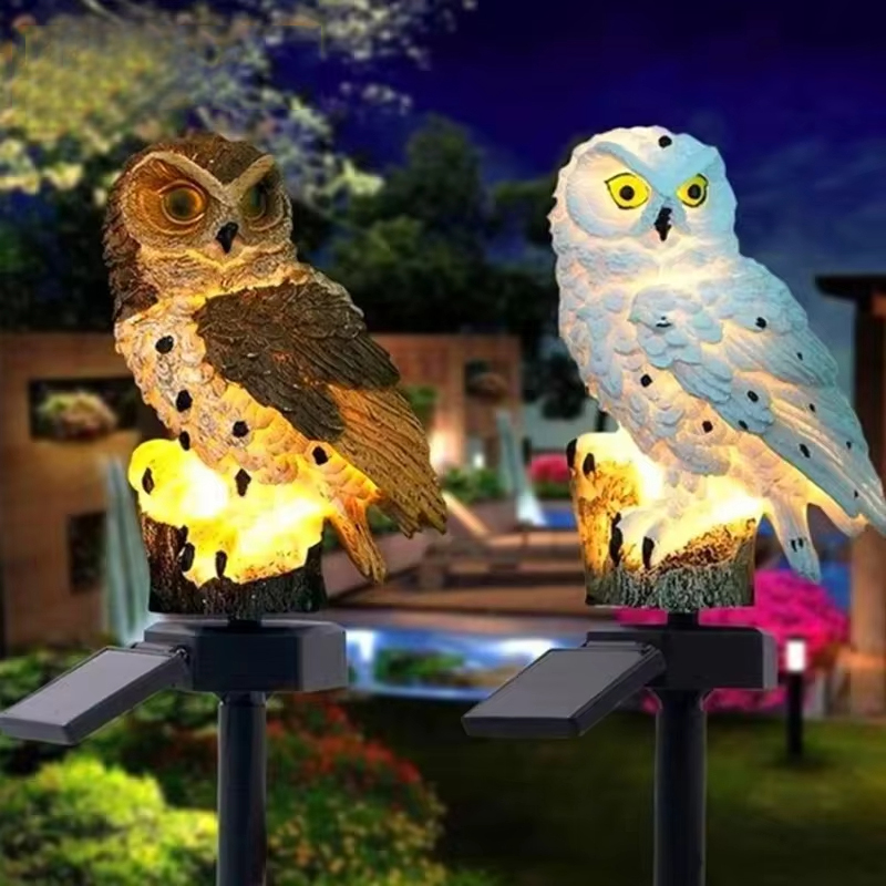 Solar light owl animal sculptu - Smart Garden Light Camera のレビューと価格