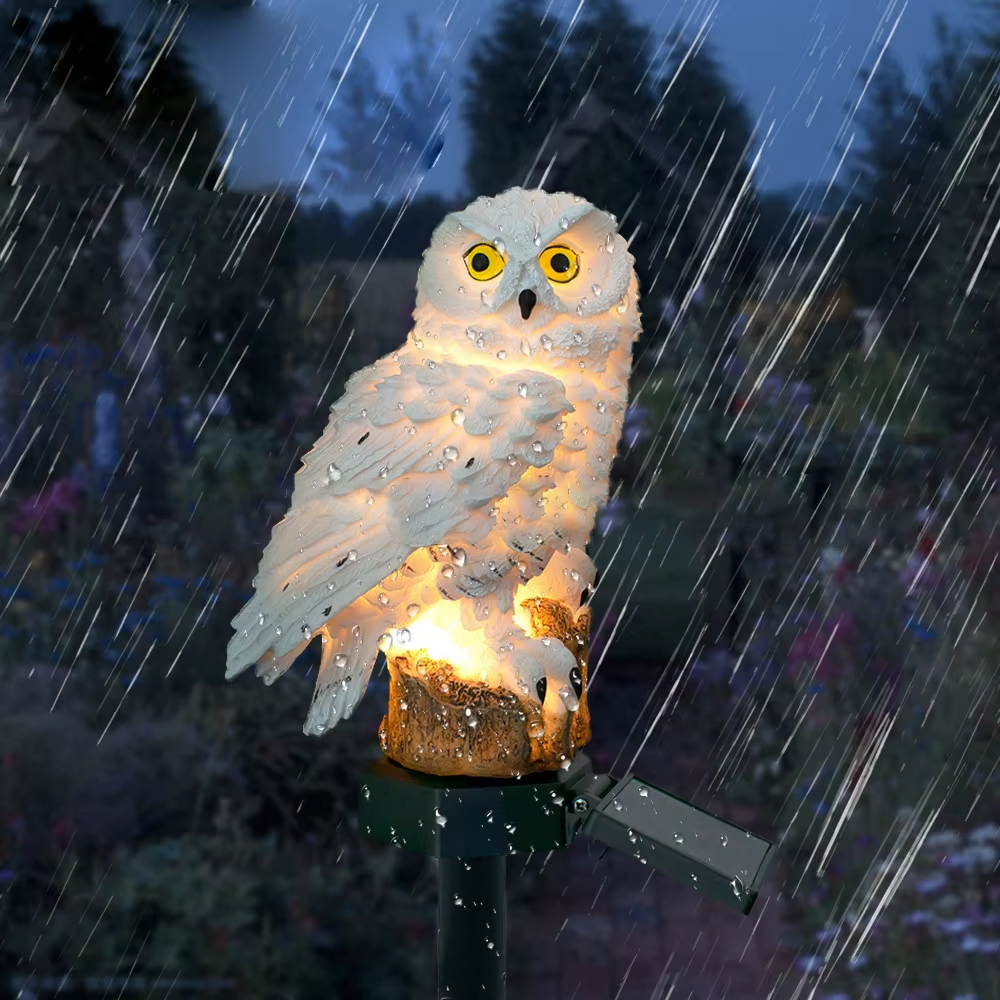 Solar light owl animal sculptu - Smart Garden Light Camera のレビューと価格