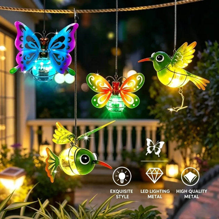LED Solar-Powered Garden Hangi - Smart Garden Light Camera のレビューと価格