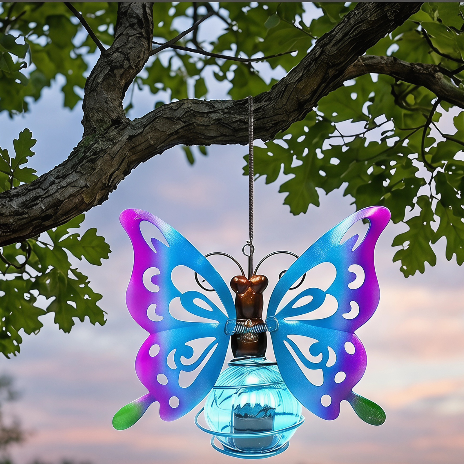 LED Solar-Powered Garden Hangi - Smart Garden Light Camera のレビューと価格