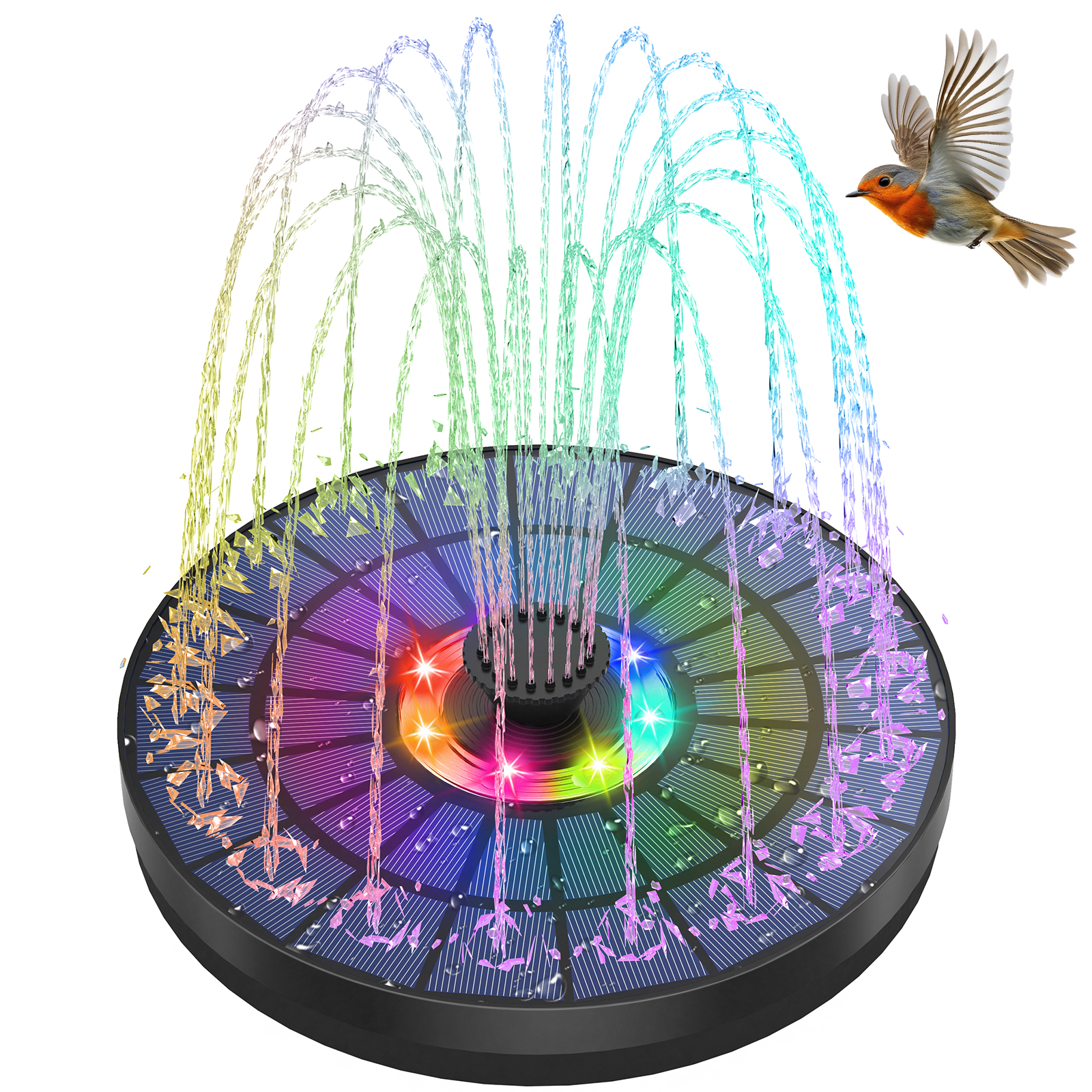 5.5W Solar Water Fountain 1500 - Smart Garden Light Camera のレビューと価格
