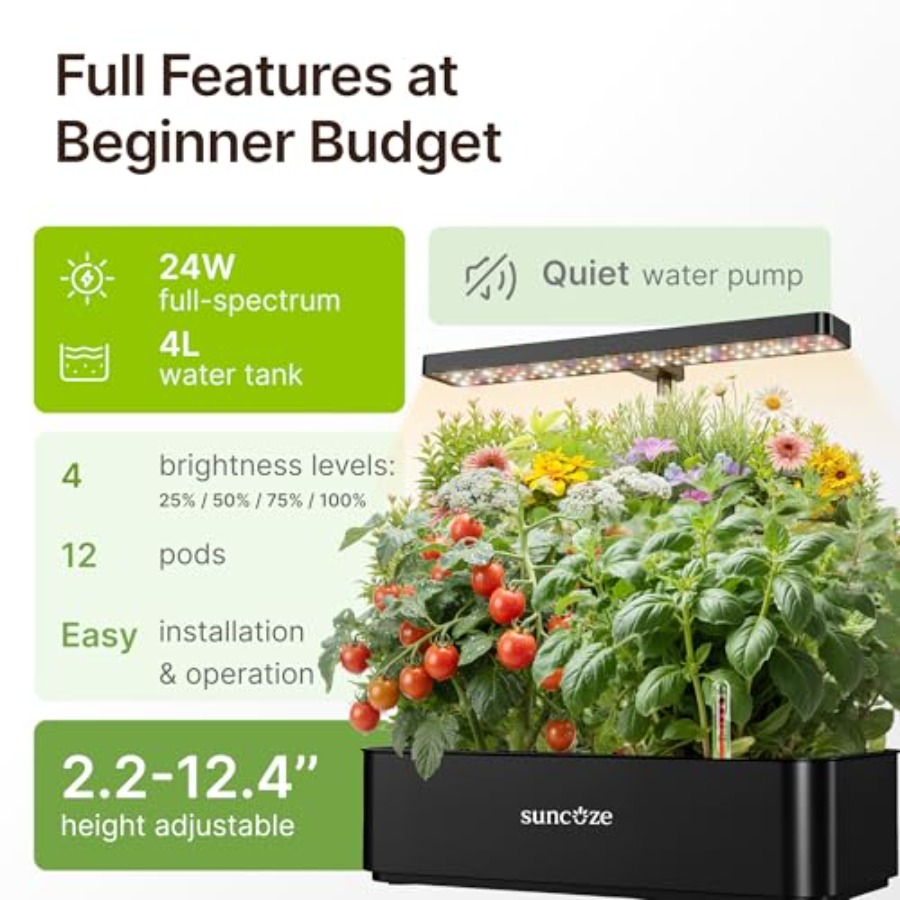 Hydroponics Growing System Kit - Indoor Herb Garden Kit のレビューと価格