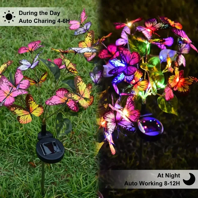 Solar LED Butterfly Garden Lig - Smart Garden Light Camera のレビューと価格