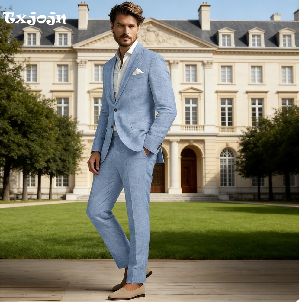 Premium Linen Peak Lapel Suit  - Smart Garden Offices のレビューと価格