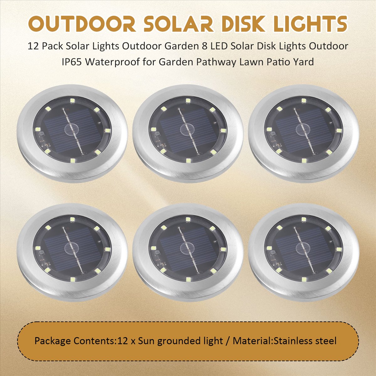 *A14E 12 Pack Solar Lights Out - Smart Garden Light Camera のレビューと価格