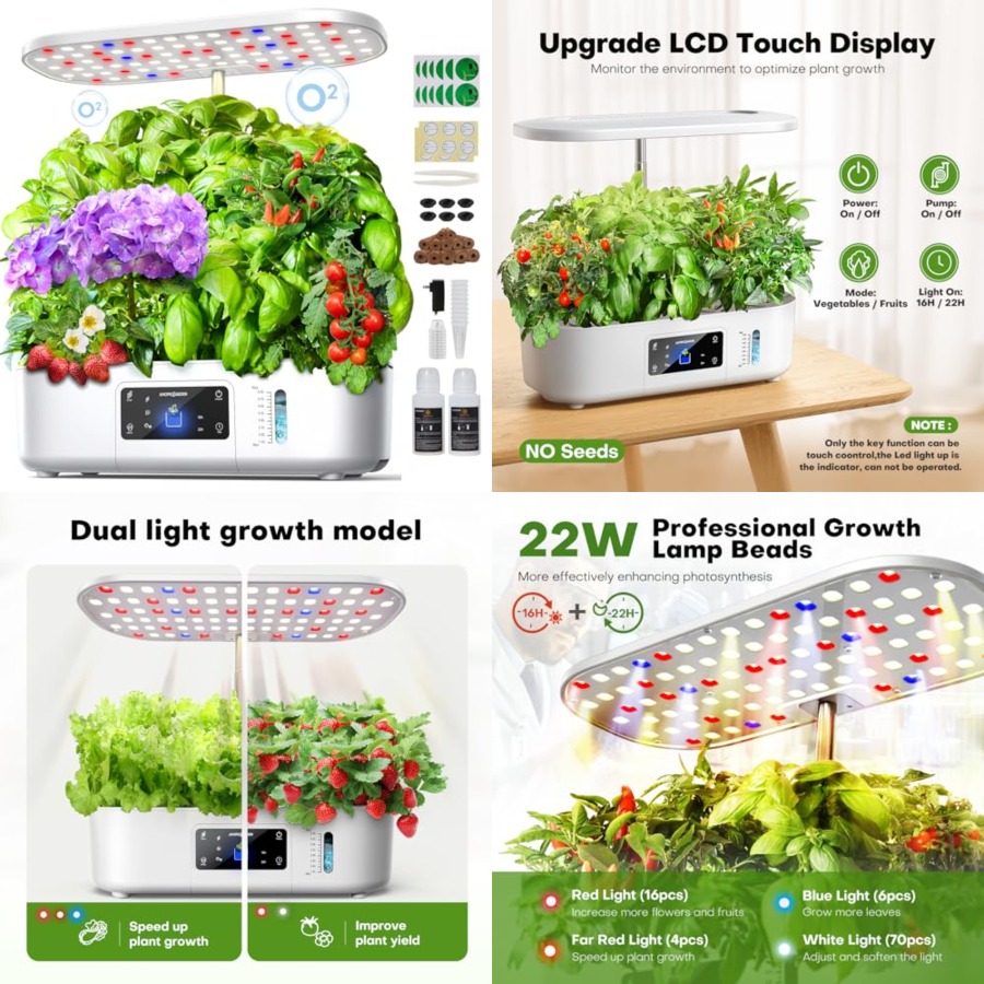 Hydroponics Growing System Kit - Indoor Herb Garden Kit のレビューと価格
