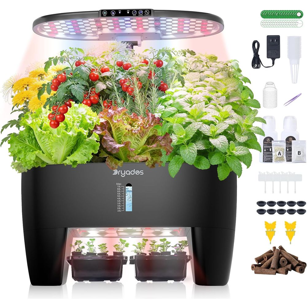 16-Pod Hydroponic Garden Kit w - Indoor Herb Garden Kit のレビューと価格
