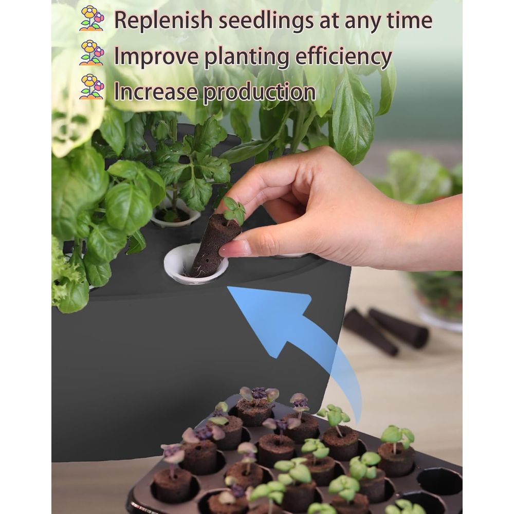16-Pod Hydroponic Garden Kit w - Indoor Herb Garden Kit のレビューと価格