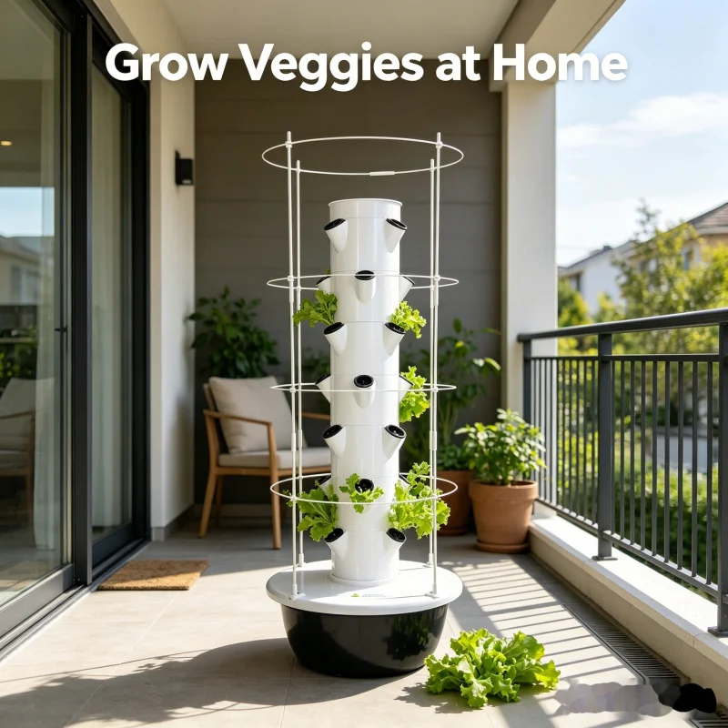 Smart Vertical Hydroponic Towe - Indoor Herb Garden Kit のレビューと価格