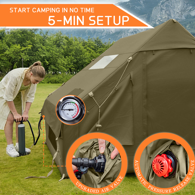Green Air Camping Tent 2/4/6/8 - Smart Garden Click And Grow のレビューと価格