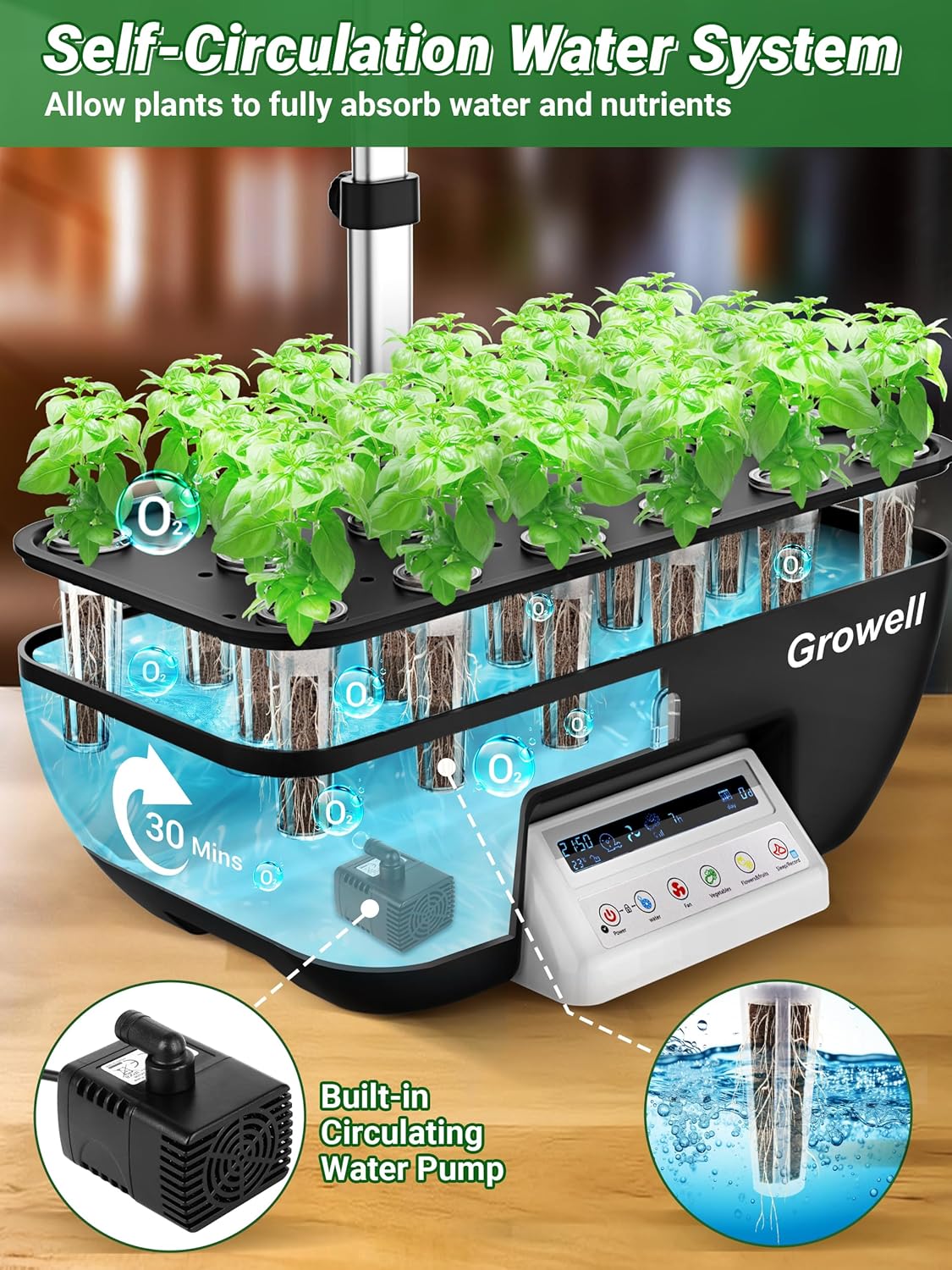 Hydroponics Growing System Kit - Indoor Herb Garden Kit のレビューと価格
