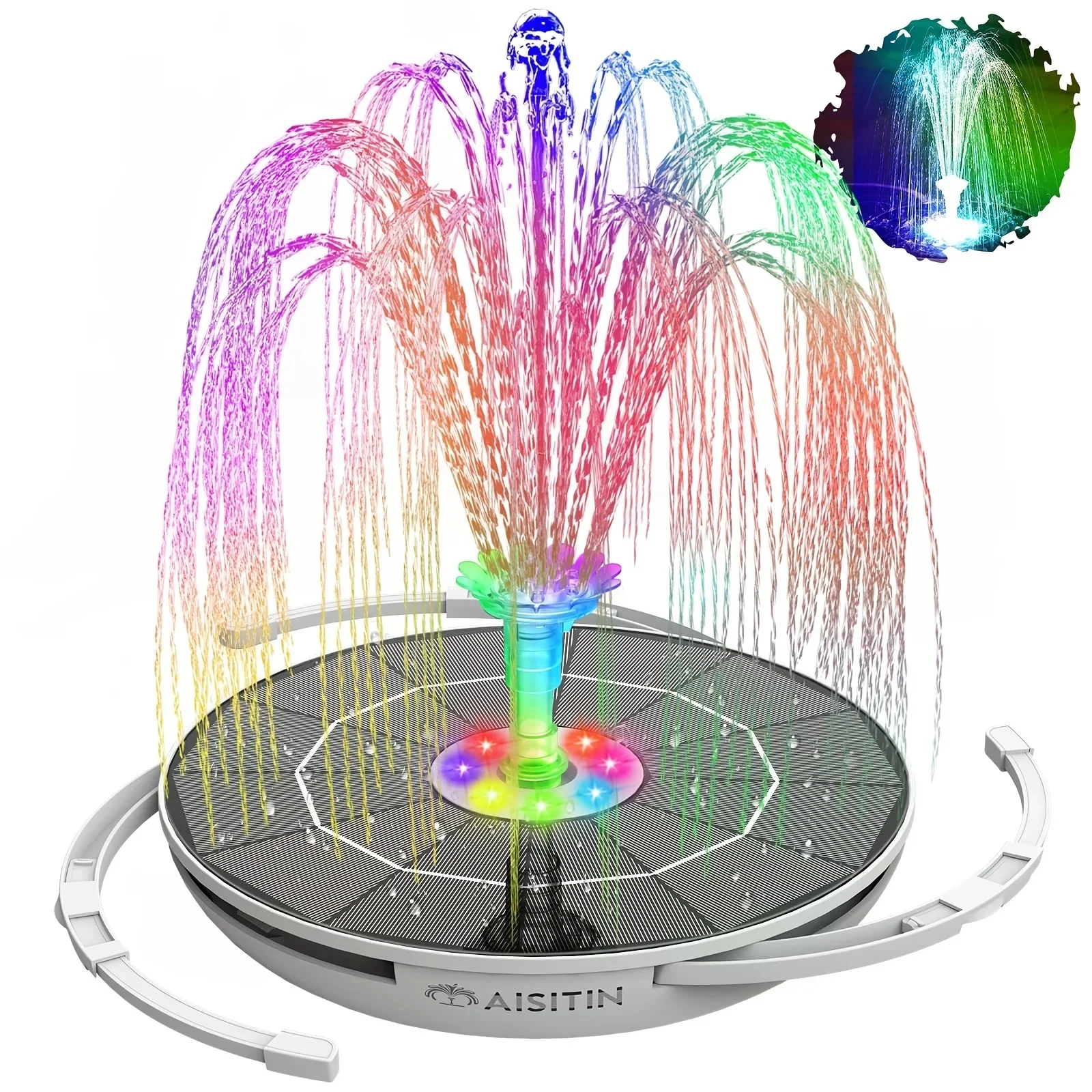 6.5W LED Solar Fountain Pump w - Smart Garden Light Camera のレビューと価格