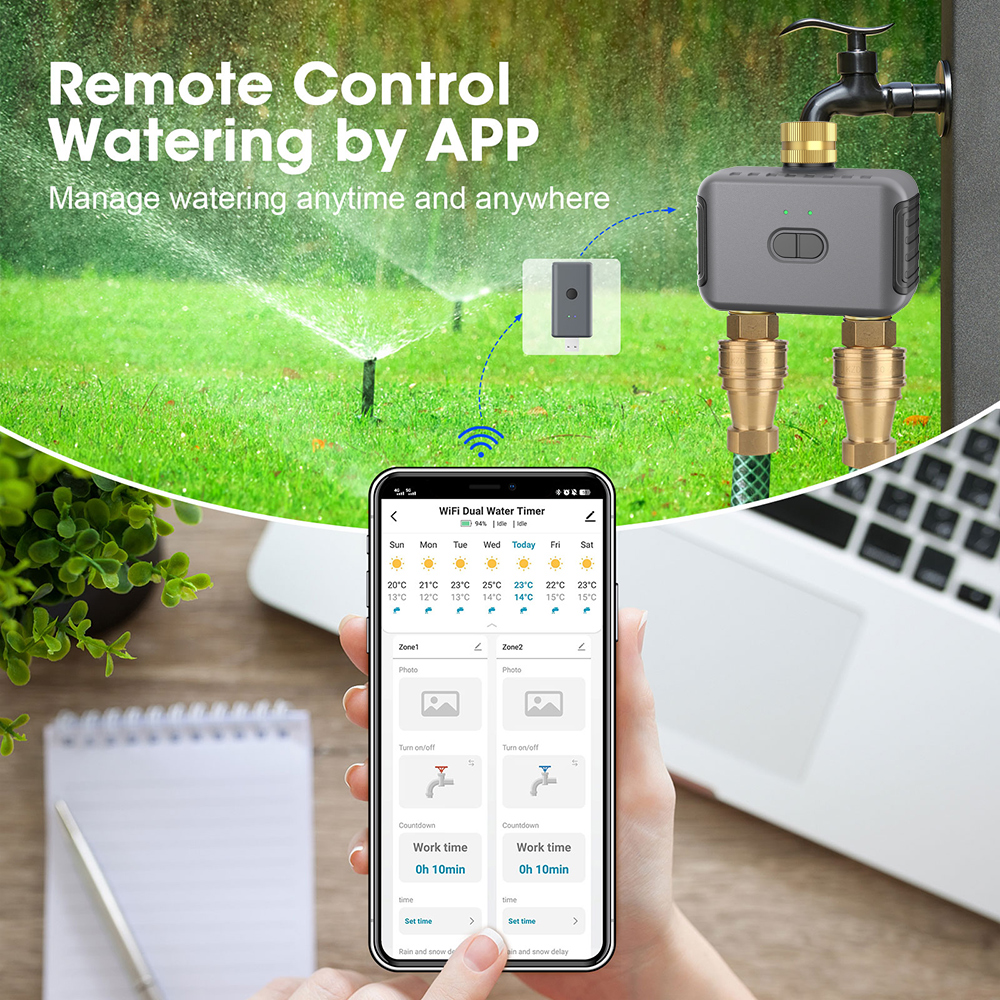 Tuya 2 Zone Watering Timer Gar - Smart Garden Is のレビューと価格